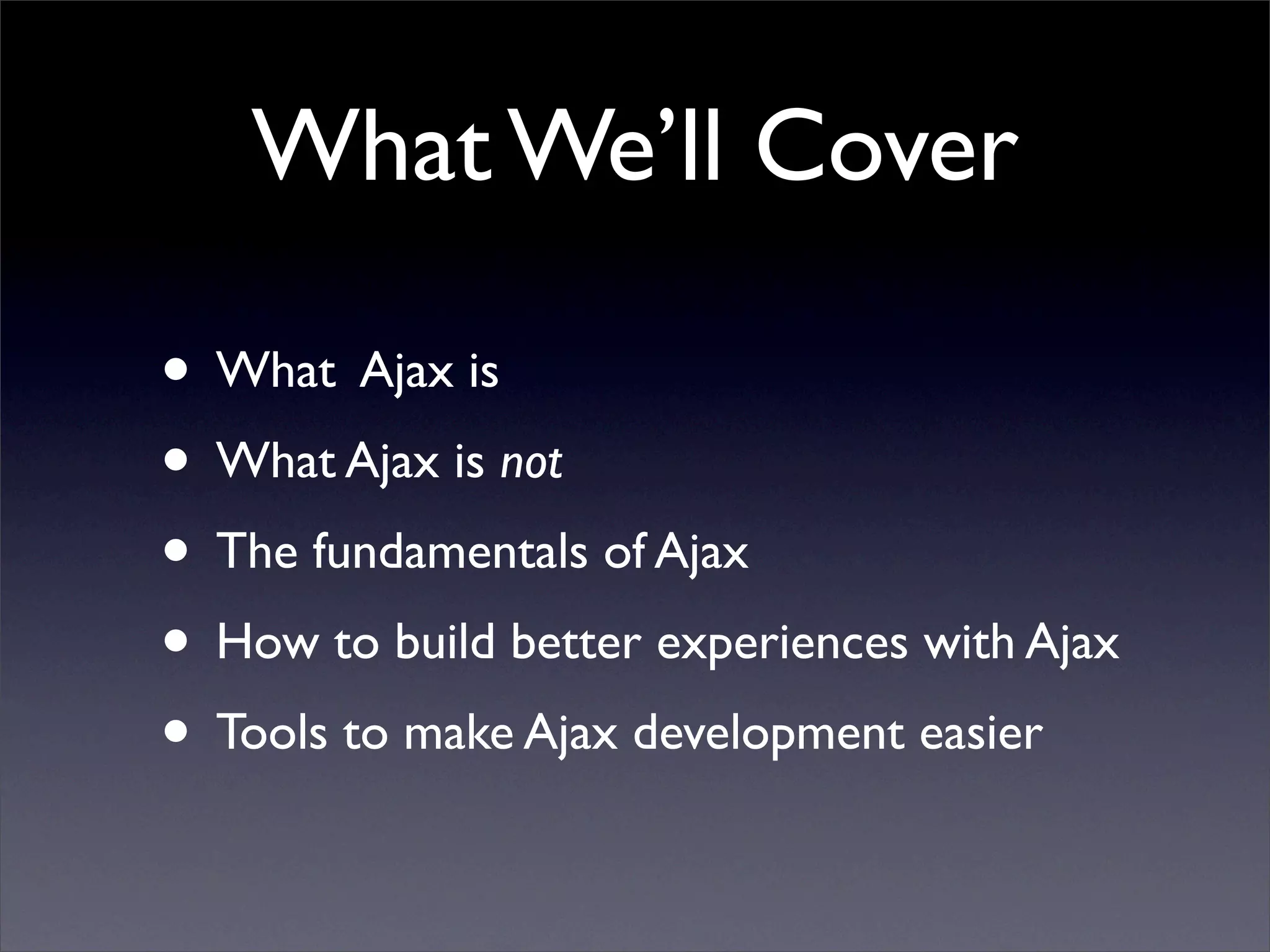 Ajax Tutorial