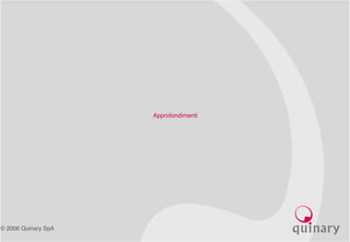 © 2006 Quinary SpA
Approfondimenti
 