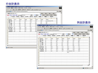 行合計表示




        列合計表示
 