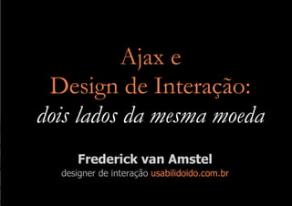 Ajax e Design de Interação (versão longa)