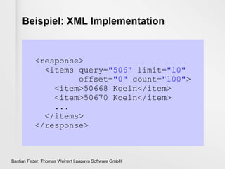 Beispiel: XML Implementation 