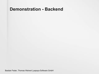Demonstration - Backend 
