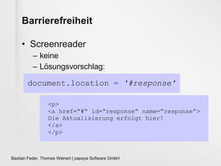 Barrierefreiheit Screenreader keine  Lösungsvorschlag:  