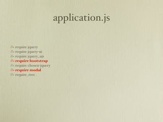 application.js

//= require jquery
//= require jquery-ui
//= require jquery_ujs
//= require bootstrap
//= require chosen-jquery
//= require modal
//= require_tree .
 