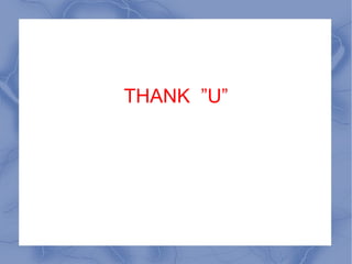 THANK  ”U” 