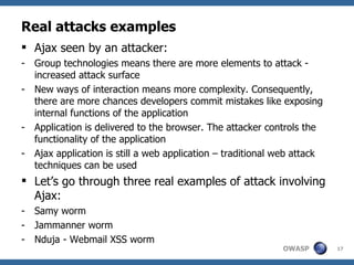Real attacks examples ,[object Object],[object Object],[object Object],[object Object],[object Object],[object Object],[object Object],[object Object],[object Object]