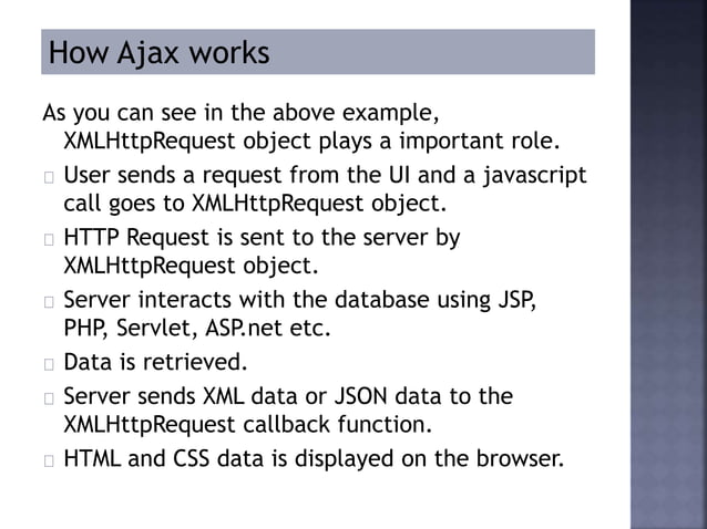 What is Ajax technology?