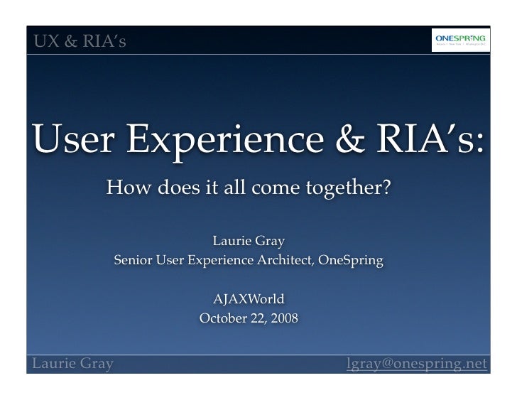What Does Rias Insurance Stand For User Experience & RIA’s: How does it all come together?