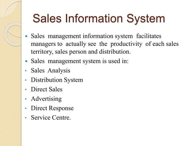 sales information system | PPTX