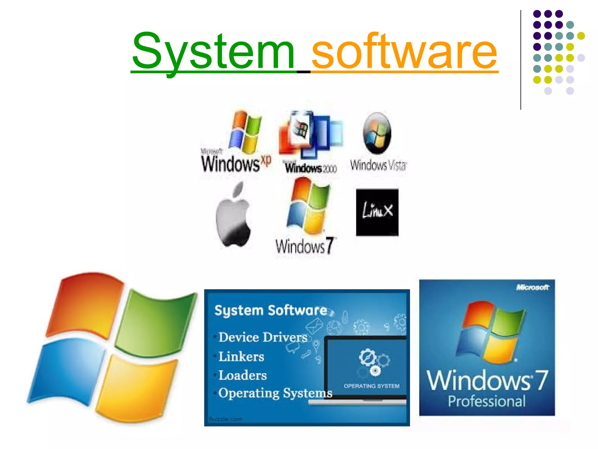 System software
 