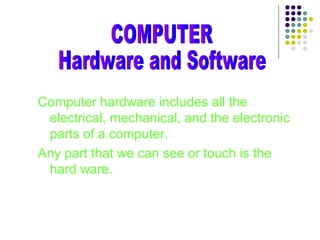 ppt understanding computer systems: key hardware and... computer system | PPT