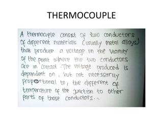THERMOCOUPLE
 