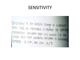 SENSITIVITY
 