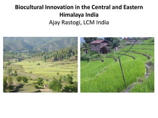 Biocultural Innovation in the Central and Eastern
Himalaya India
Ajay Rastogi, LCM India
 