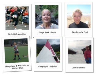 Woolacombe Surf Camping in The Lakes Les Contamines Jungle Trek - India Bath Half Marathon Hampstead & Westminster Hockey Club 