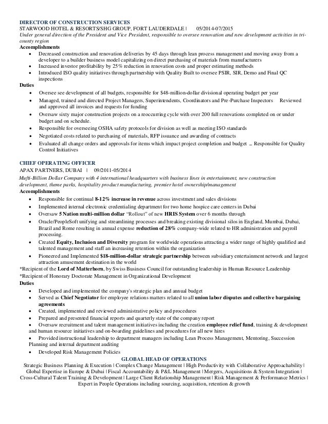 Resume Accomplishments For Contract Program Managers Resume Accomplishments For Contract Program Managers