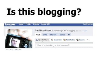 Is this blogging? 