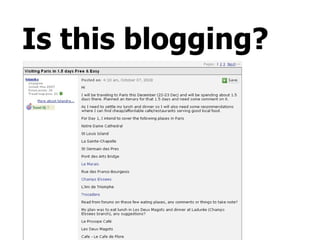 Is this blogging? 