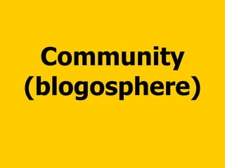 Community (blogosphere) 