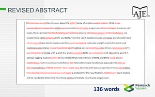REVISED ABSTRACT
136 words
 