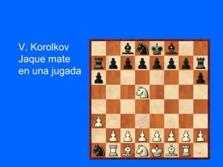 V. Korolkov
Jaque mate
en una jugada
 