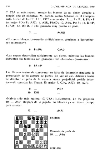 [Ajedrez][chess]fischer, bobby   mis 60 partidas memorables