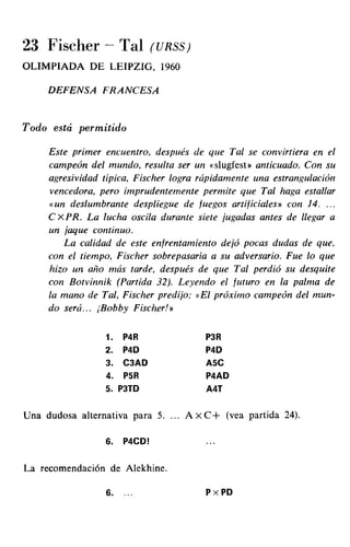 [Ajedrez][chess]fischer, bobby   mis 60 partidas memorables