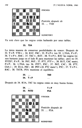 [Ajedrez][chess]fischer, bobby   mis 60 partidas memorables
