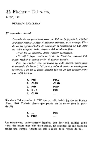 [Ajedrez][chess]fischer, bobby   mis 60 partidas memorables