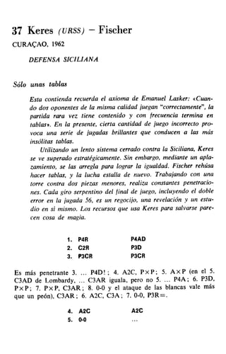 [Ajedrez][chess]fischer, bobby   mis 60 partidas memorables