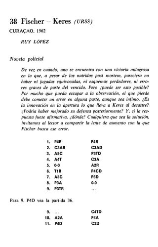 [Ajedrez][chess]fischer, bobby   mis 60 partidas memorables