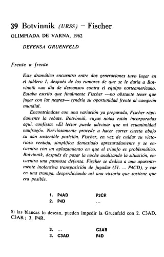 [Ajedrez][chess]fischer, bobby   mis 60 partidas memorables