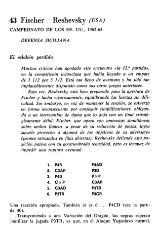 [Ajedrez][chess]fischer, bobby   mis 60 partidas memorables