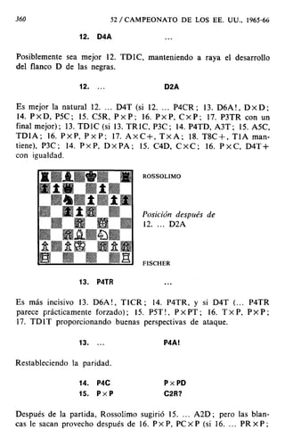 [Ajedrez][chess]fischer, bobby   mis 60 partidas memorables