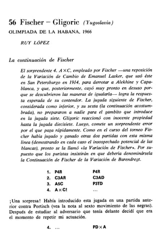 [Ajedrez][chess]fischer, bobby   mis 60 partidas memorables