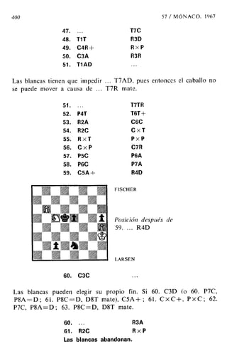 [Ajedrez][chess]fischer, bobby   mis 60 partidas memorables