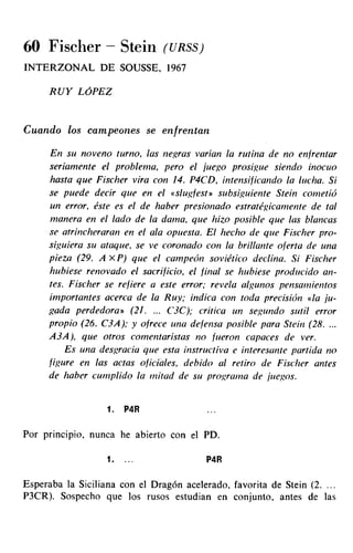 [Ajedrez][chess]fischer, bobby   mis 60 partidas memorables