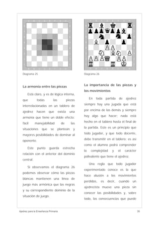 Ajedrez para enseñanza primaria | PDF