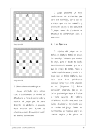 Ajedrez para enseñanza primaria | PDF