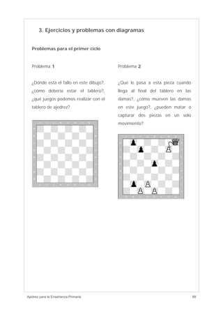 Ajedrez para enseñanza primaria | PDF