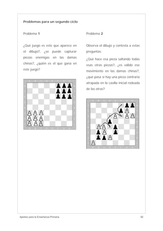 Ajedrez para enseñanza primaria | PDF