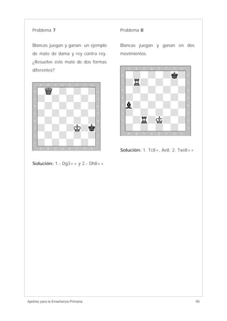 Ajedrez para enseñanza primaria | PDF
