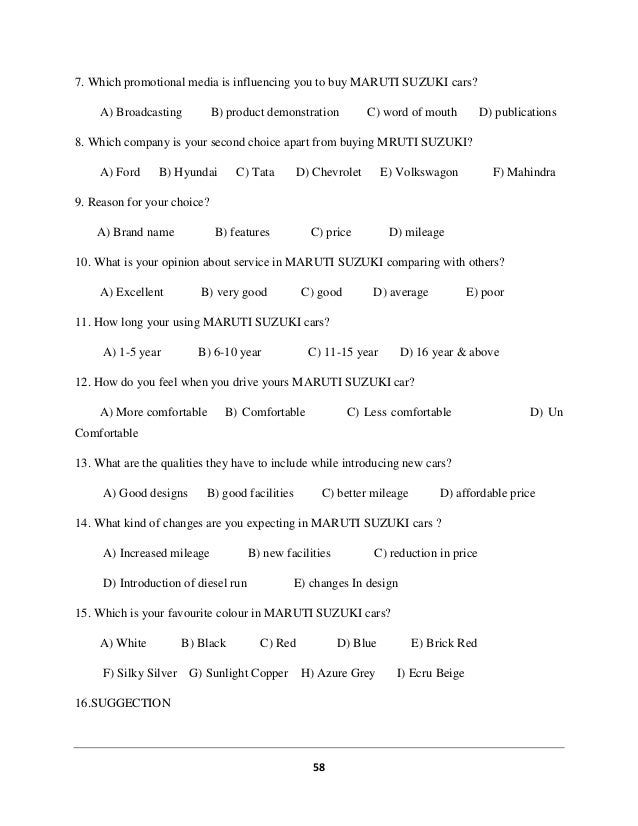 Literature review of customer satisfaction in maruti suzuki