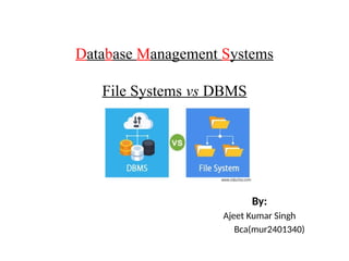 File System Vs Dbms File System Vs Dbmsppt Pptx File System Vs Dbms File System Vs Dbmsppt Pptx