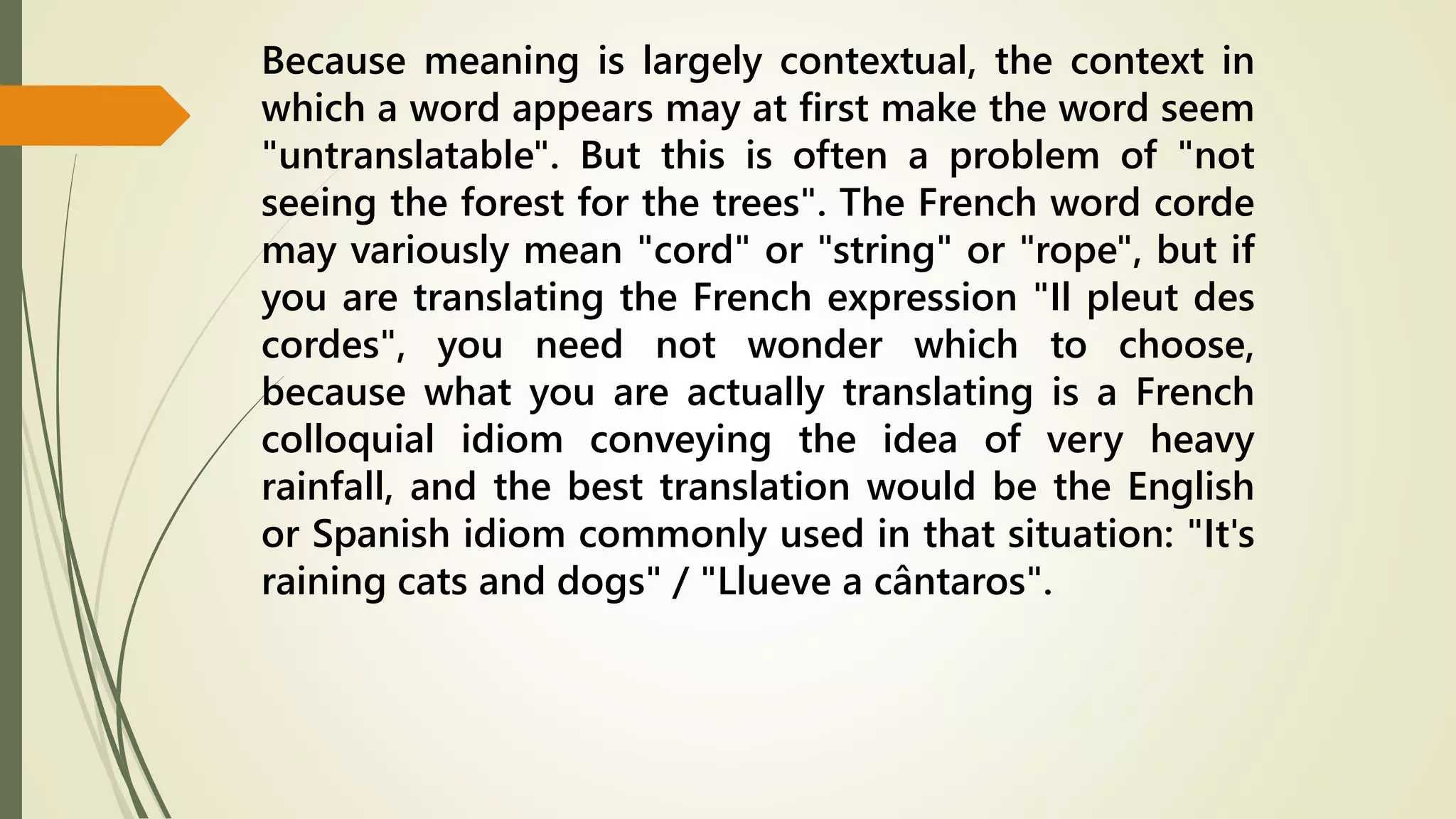 Preparation/Anticipating the Speaker and Untranslatability | PPTX