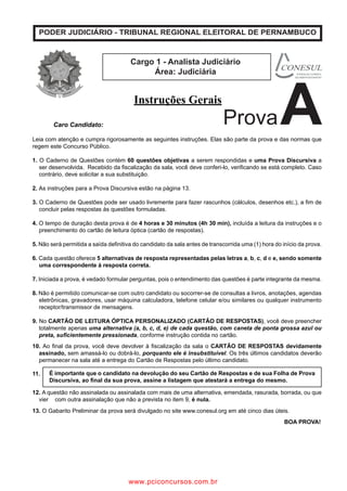 ANALISTA JUDICIÁRIO – TIPO 1 – BRANCO
               Página 4

   www.pciconcursos.com.br
 