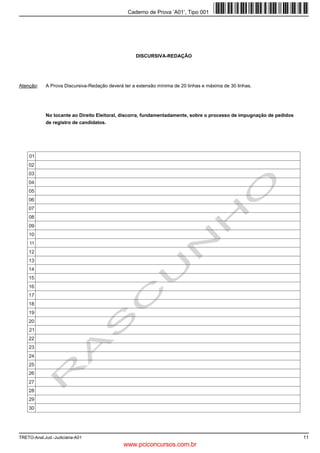 SRGHP VHU
ainda que um clique ou duplo clique correspondem ao            FODVVL¿FDGDV TXDQWR DR FRQWH~GR j IRUPD DR PRGR
ERWmR HVTXHUGR GR PRXVH /RJR RV PHQXV VXEPHQXV              GH HODERUDomR j RULJHP j HVWDELOLGDGH H j H[WHQ
H WHFODV GH DWDOKR SRVVXHP WDPEpP D FRQ¿JXUDomR               VmR H ¿QDOLGDGH $VVLP GLDQWH GHVWD FODVVL¿FDomR
padrão.                                                        assinale a alternativa correta TXDQWR DR PRGR GH
                                                               elaboração das constituições.
16. Assinale a alternativa que contém o nome dos íco
                                                               a)   0DWHULDLV H IRUPDLV
                                                               b)   Escritas e não escritas.
    QHV         e       UHVSHFWLYDPHQWH ORFDOL]DGRV
                                                               c)   Promulgadas e outorgadas.
    QD EDUUD GH IHUUDPHQWDV SDGUmR GR SURJUDPD :ULWHU
                                                               d)   Analíticas e sintéticas.
    %U2I¿FH 
                                                               e)   'RJPiWLFDV H KLVWyULFDV
    a) $XWRYHUL¿FDomR RUWRJUi¿FD H /RFDOL]DU H VXEV
                                                           22. 6HJXQGR HQWHQGLPHQWR GR FRQVWLWXFLRQDOLVWD SiWULR
       tituir
                                                               -RVp $IRQVR GD 6LOYD in Aplicabilidade das normas
    b) $XWRYHUL¿FDomR RUWRJUi¿FD H 3HVTXLVDU
                                                               FRQVWLWXFLRQDLV 5HYLVWD GRV 7ULEXQDLV 6mR 3DXOR
    c) $XWRYHUL¿FDomR RUWRJUi¿FD H /RFDOL]DomR DX
                                                                S  