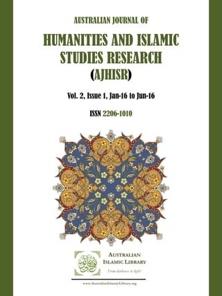 Australian Journal of Humanities and Islamic Studies Research || Vol 2, Issue 1