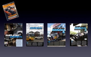 A series of advertorials in TopGear magazine emphasising Harman Kardon’s music and driving credentials 