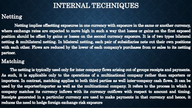 Foreign Exchange Risk Management Techniques Pdf - 